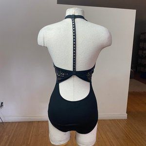 Black body with stud details  and a sexy back